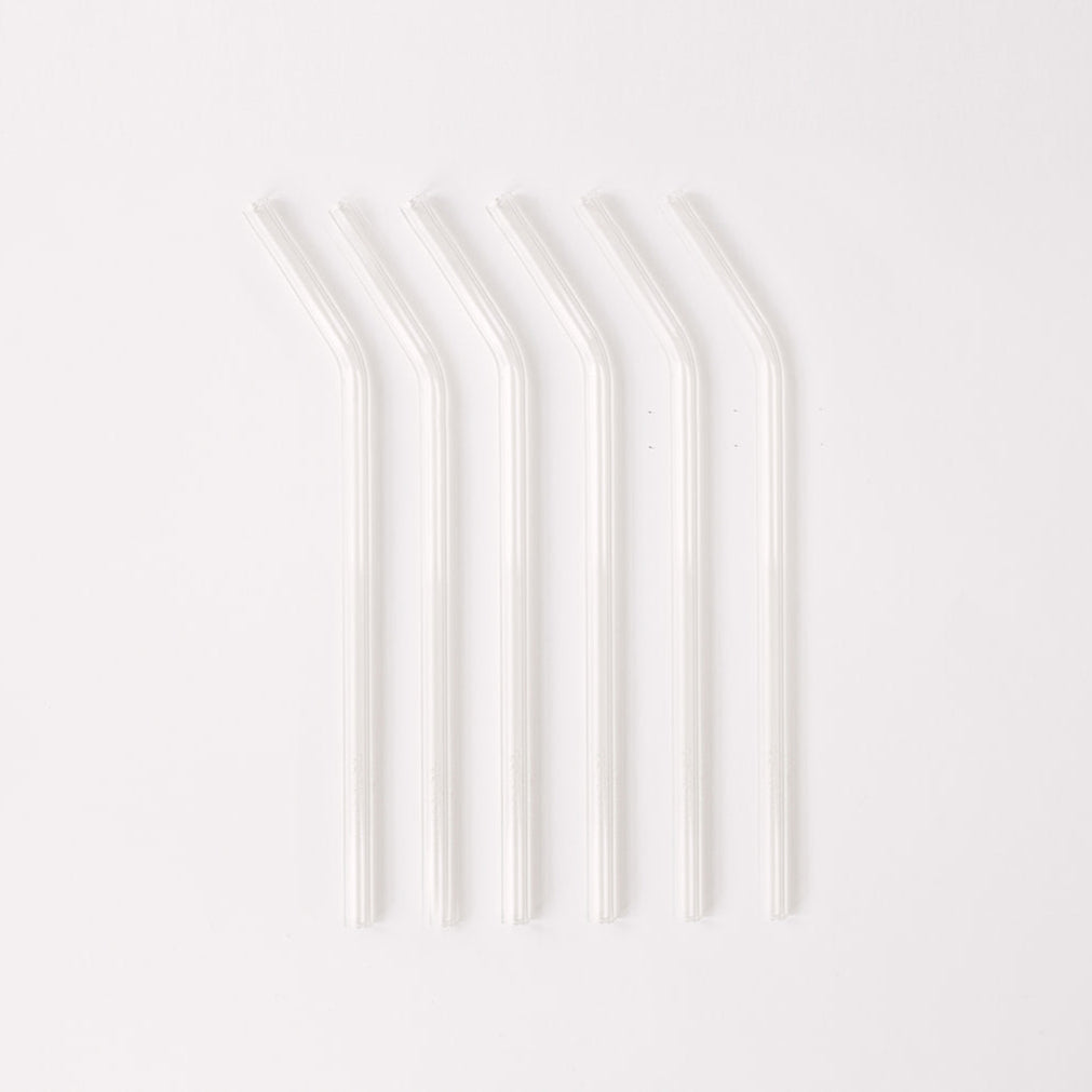 Classic 8" Glass Straw Set - Air