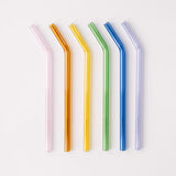 Classic 8" Glass Straw Set - Iridium