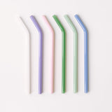Classic 8" Glass Straw Set - Cote d'Azur