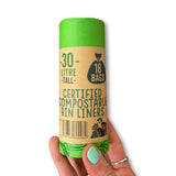 Compostable Bin Liners (8 gallon) | 1 roll of 18 bags