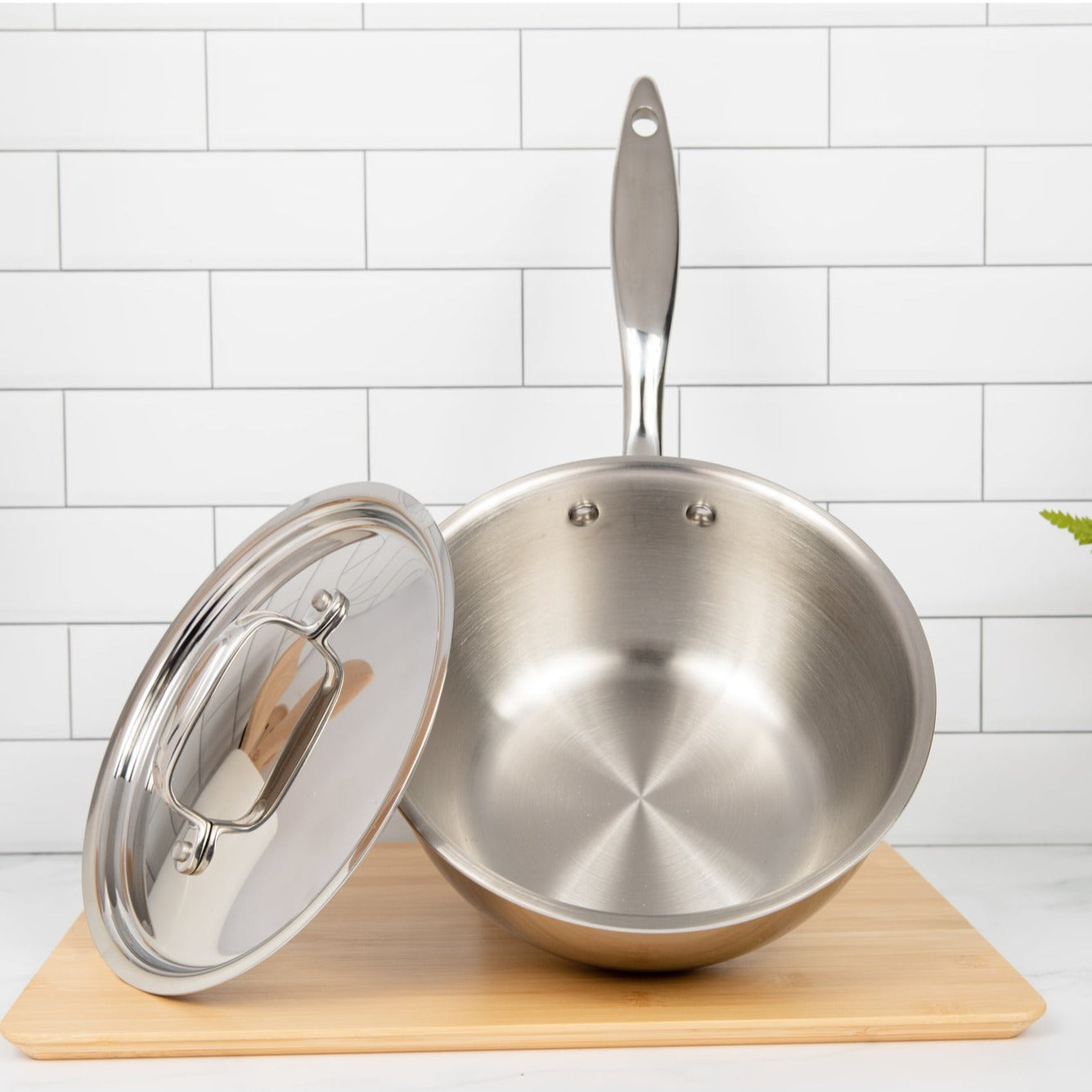 Titanium Series 2 Quart Saucier with Lid