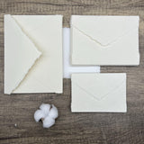 Ivory Handmade Cotton Envelopes (Set of 10)