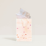 Flower Purple Petal Gift Bag (Handmade Seed Paper + Ribbon)