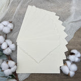 Ivory Handmade Cotton Envelopes (Set of 10)