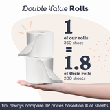 Bamboo Toilet Paper - Single Wrapped Roll