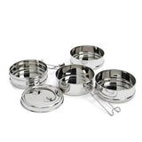 4-Layer Stacked Food Storage - Stainless Steel