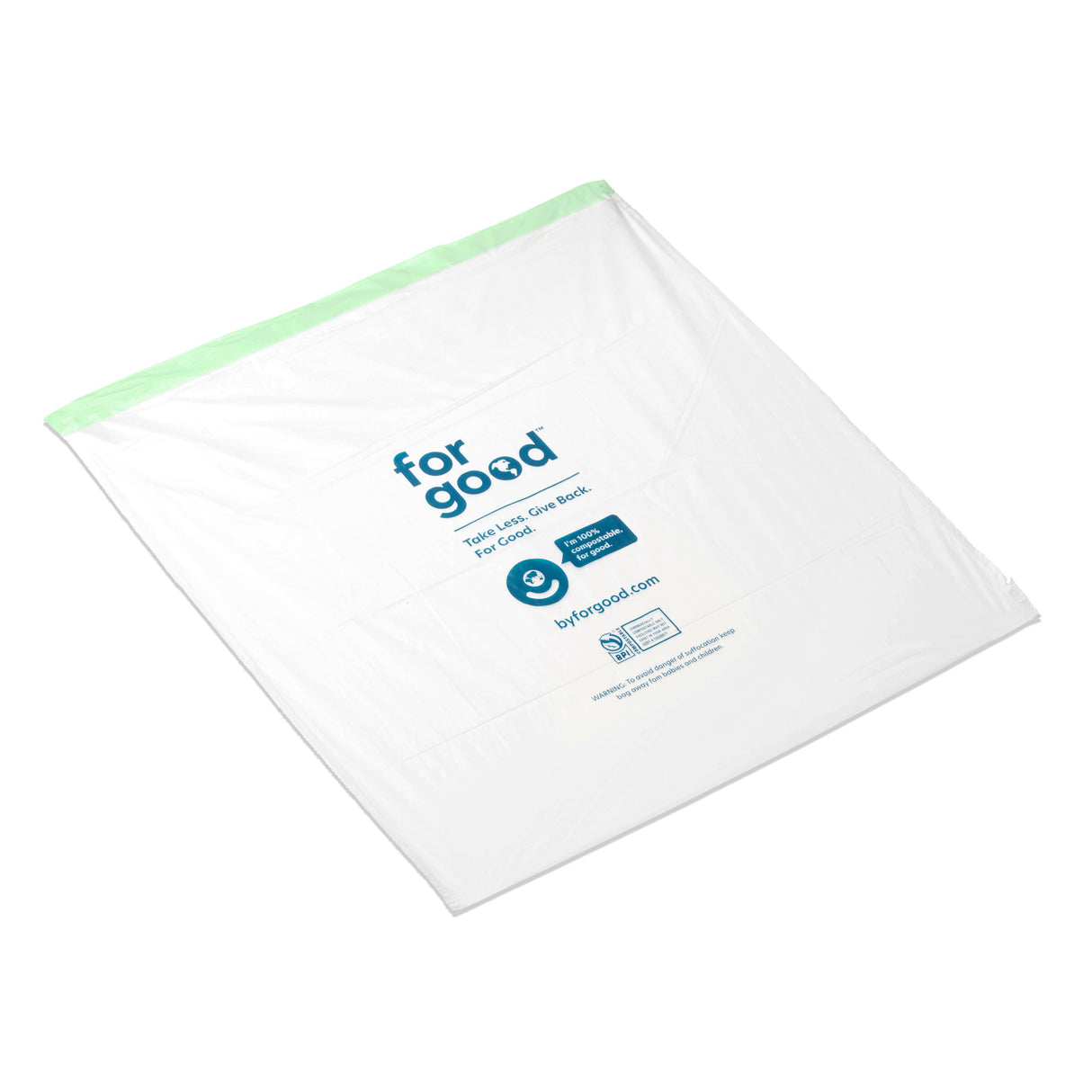 For Good Compostable Kitchen Trash Bags - 13 Gallons (15pk)