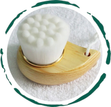 Facial Brush with Bamboo Handle