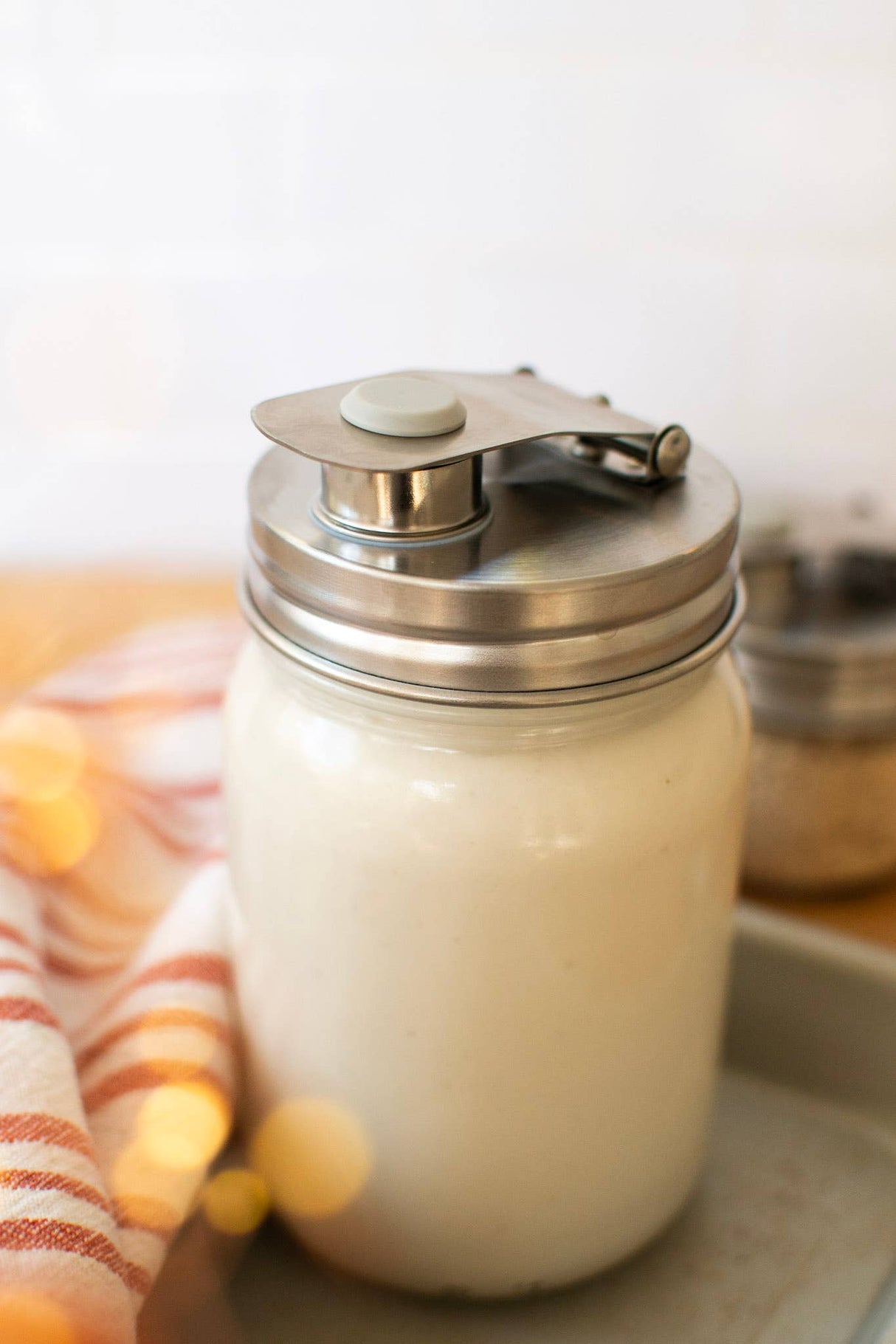 Pourable Jar Lid – Wide Mouth | Stainless Steel Mason Jar Pour Lid | Plastic-Free Kitchen Storage