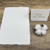 White 300gsm Handmade Cotton Paper (Set of 10)