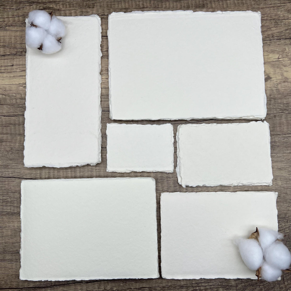 Ivory 150gsm Handmade Cotton Paper (Set of 10)