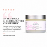 Organic Alpha Hydroxy Acid Renewing Face Mask For Glowing Skin