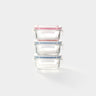 Mini Glass Container Set - Rectangular (Vanilla)
