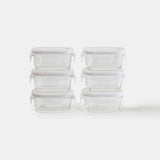 Mini Glass Container Set - Rectangular (Vanilla)