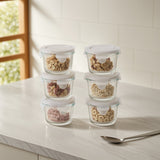 Mini Glass Container Set - Round