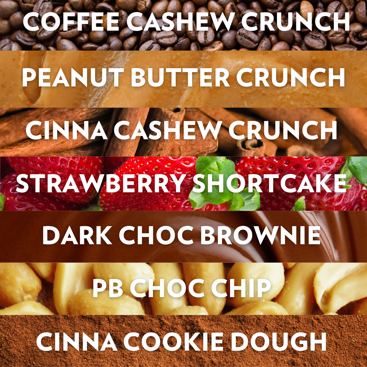 THE TRY 'EM ALL STARTER SAMPLER (ALL 7 BARS!)