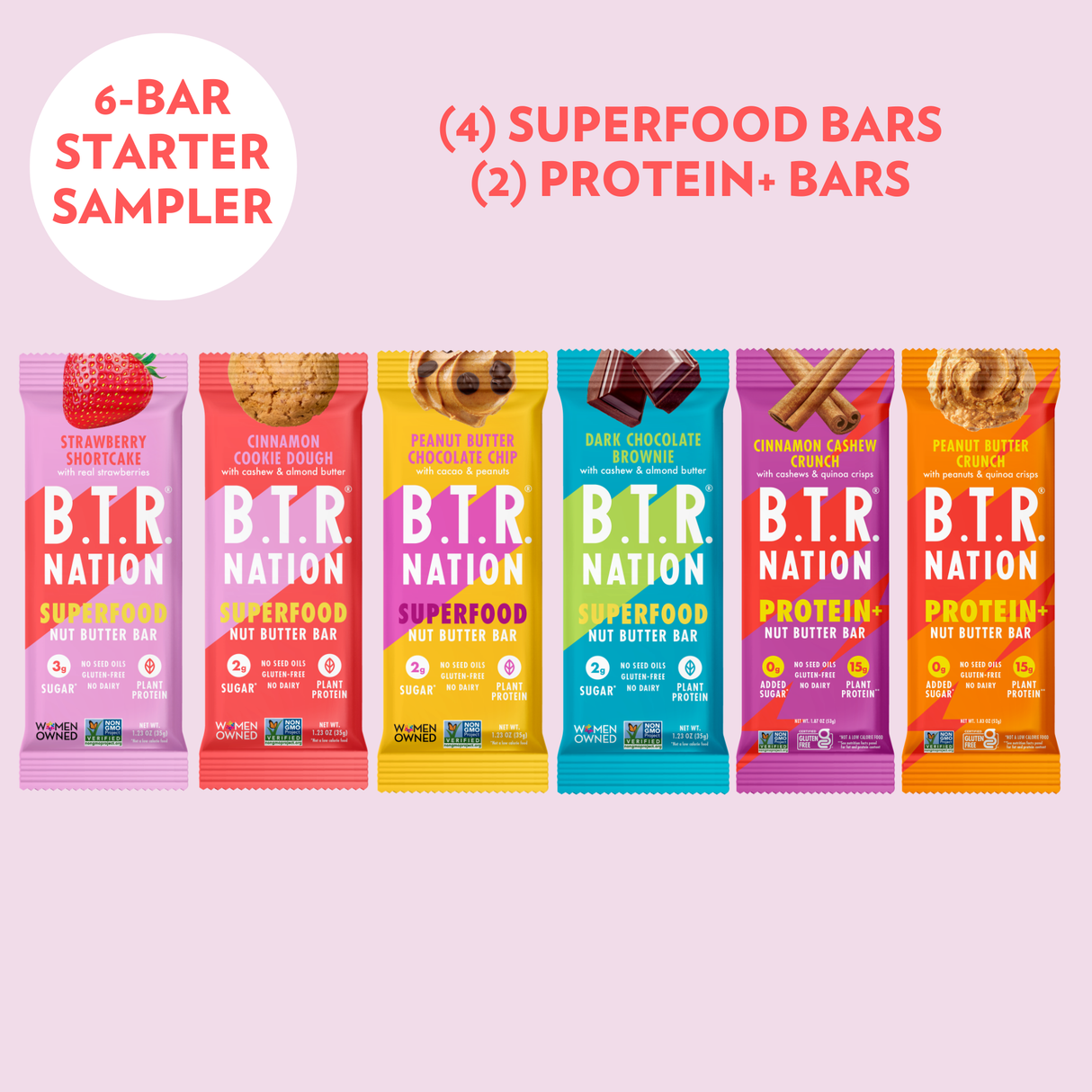 THE TRY 'EM ALL STARTER SAMPLER (ALL 7 BARS!)