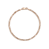 Medium Gold Figaro Chain Bracelet