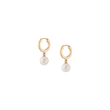 Pearl Huggie Earrings
