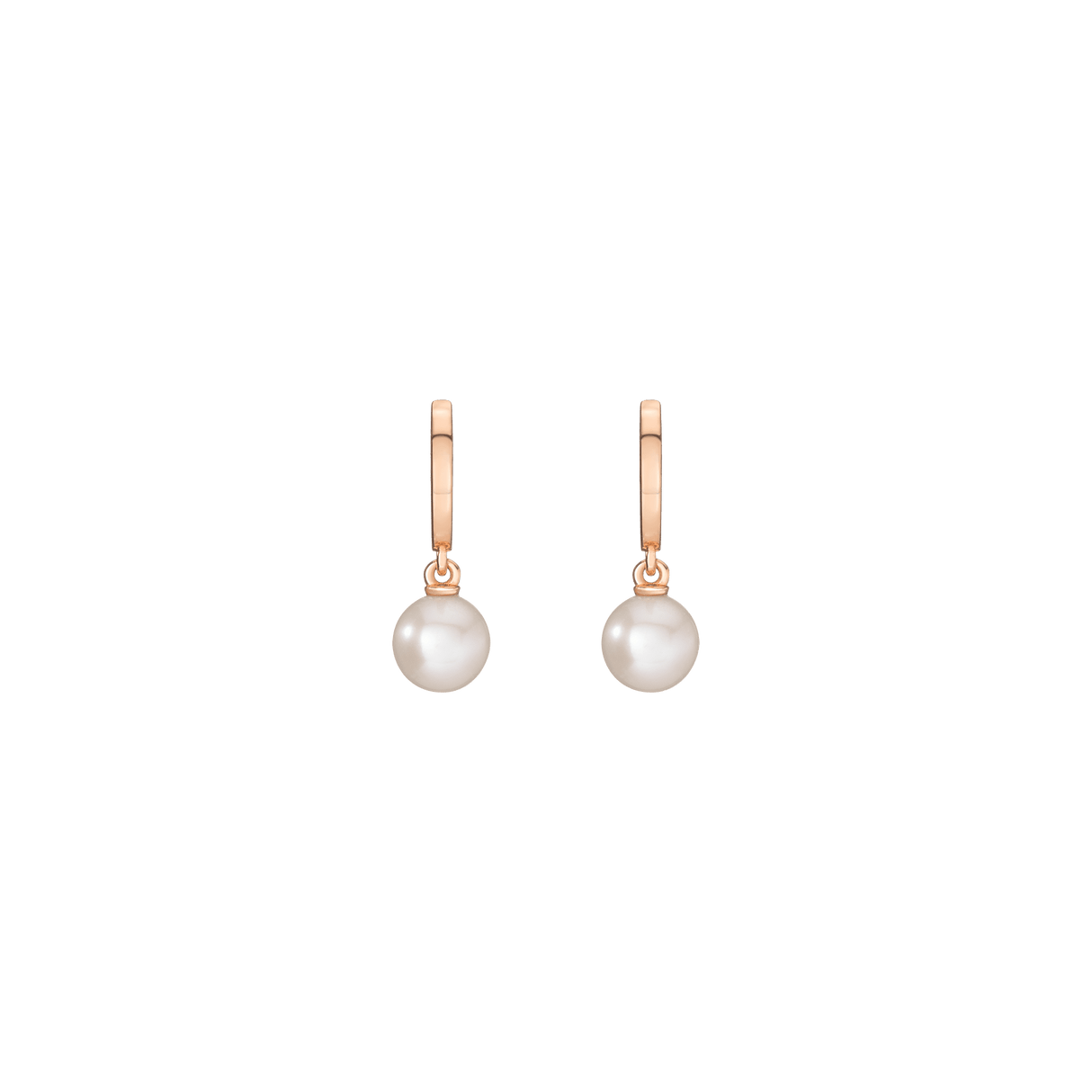 Pearl Huggie Earrings