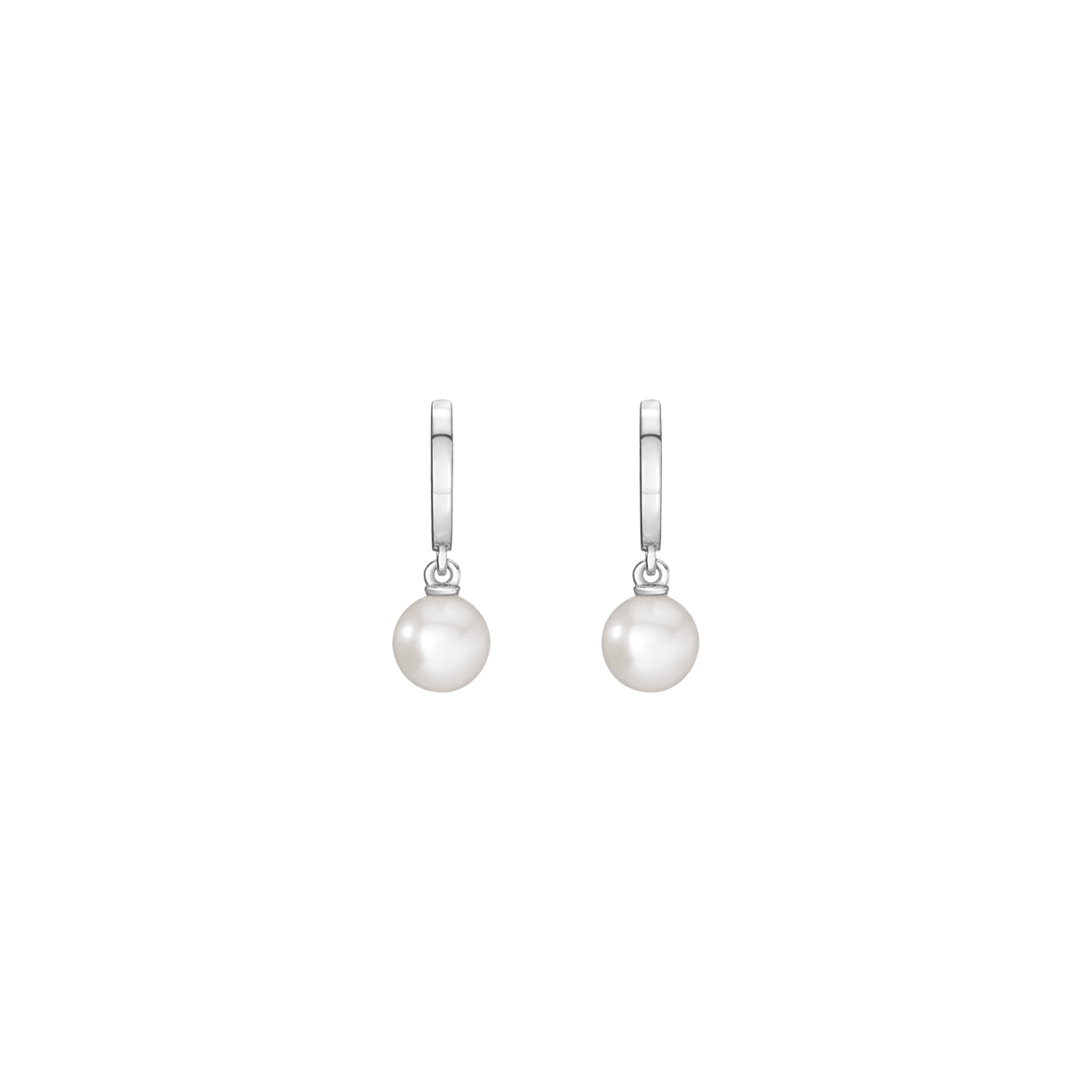 Pearl Huggie Earrings