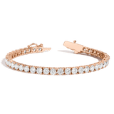 Lab Grown White Sapphire Tennis Bracelet