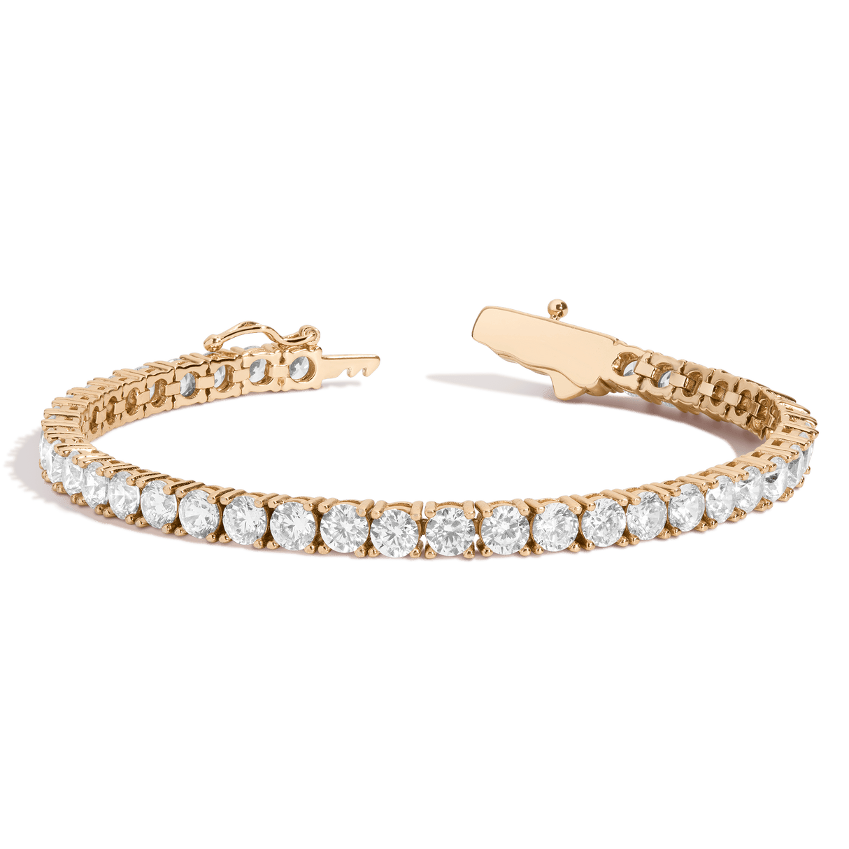 Lab Grown White Sapphire Tennis Bracelet - 10ct