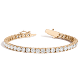 Lab Grown White Sapphire Tennis Bracelet - 10ct