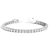 Lab Grown White Sapphire Tennis Bracelet