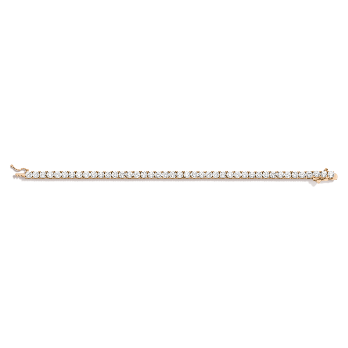 Lab Grown White Sapphire Tennis Bracelet - 10ct