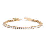 Lab Grown White Sapphire Tennis Bracelet - 6ct