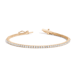 Lab Grown White Sapphire Tennis Bracelet