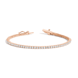 Lab Grown White Sapphire Tennis Bracelet
