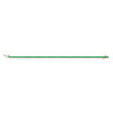 Lab Grown Green Emerald Tennis Bracelet