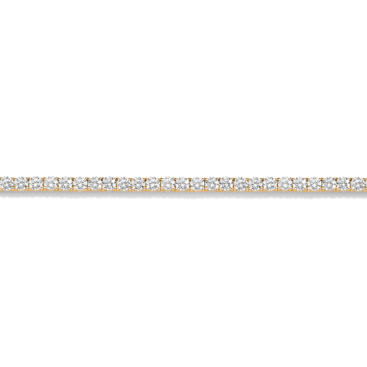 Lab Grown White Sapphire Tennis Necklace - 22ct