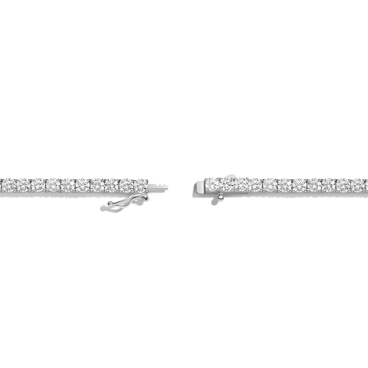 Lab Grown White Sapphire Tennis Necklace - 22ct