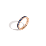 Lab Grown Blue Sapphire Baguette Eternity Ring