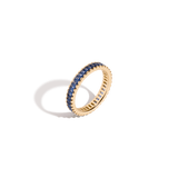 Lab Grown Blue Sapphire Baguette Eternity Ring