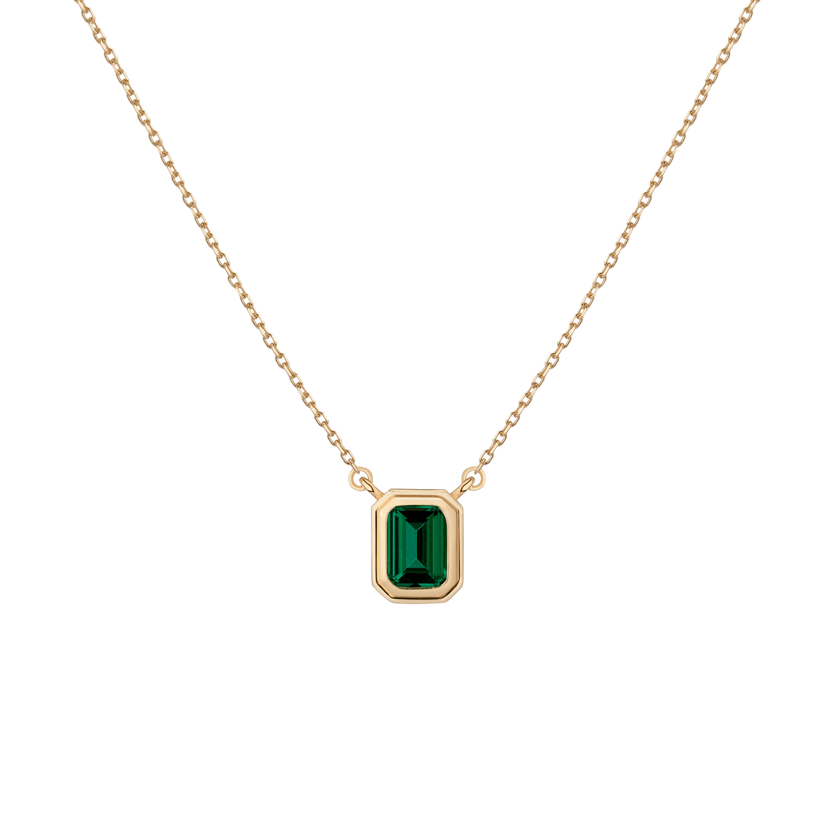 Lab Grown Emerald Heirloom Necklace