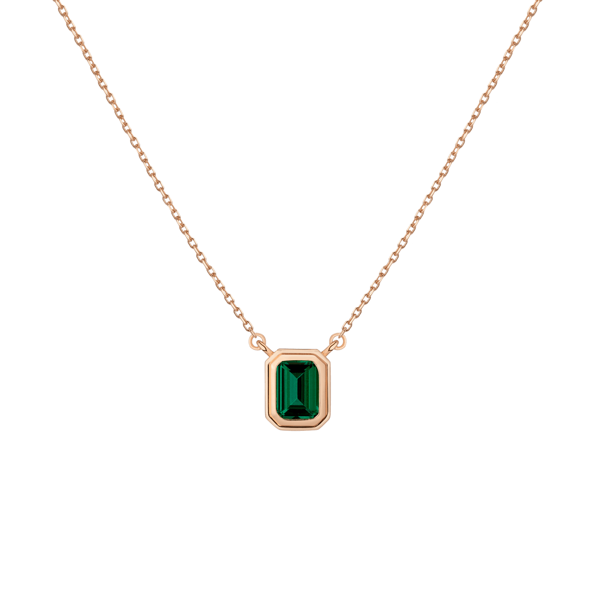 Lab Grown Emerald Heirloom Necklace