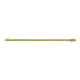 Lab Grown Green Peridot Tennis Bracelet