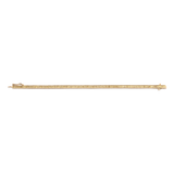 Lab Grown Citrine Baguette Tennis Bracelet