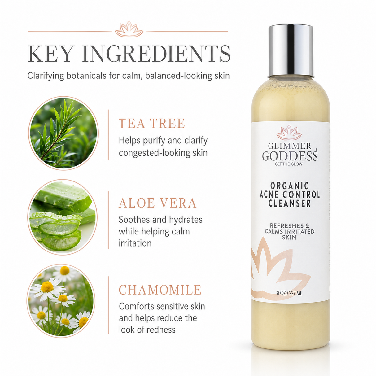 Organic Acne Cleanser with Hemp Seed Oil