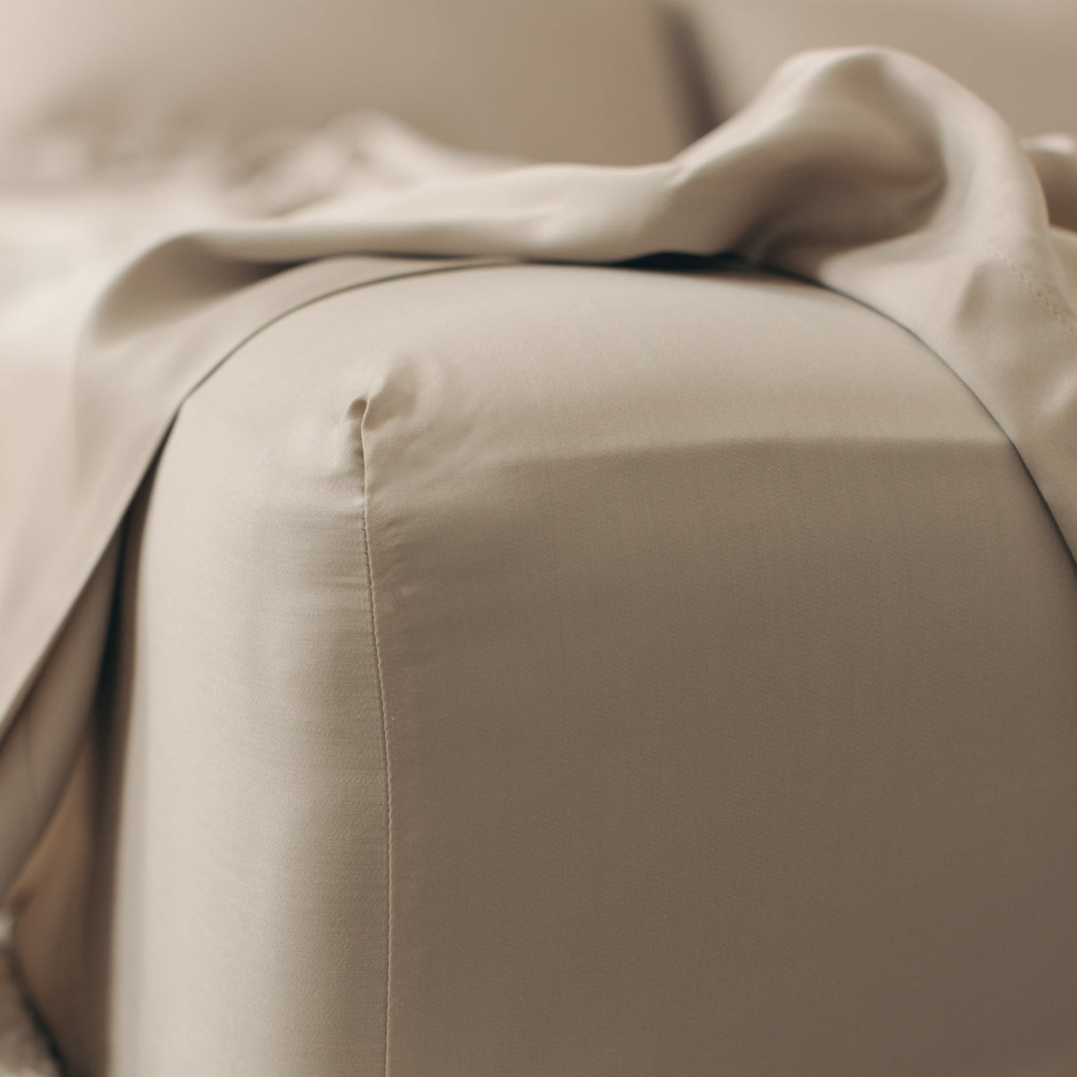 Organic Bamboo Sateen Fitted Sheet