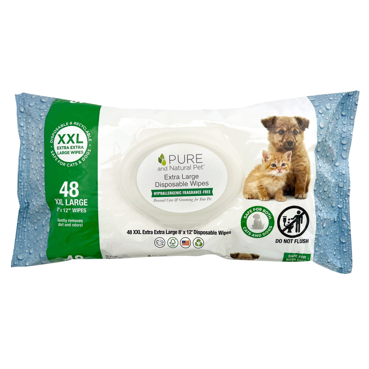Extra Extra Large Disposable Wipes (Hypoallergenic Fragrance-Free)