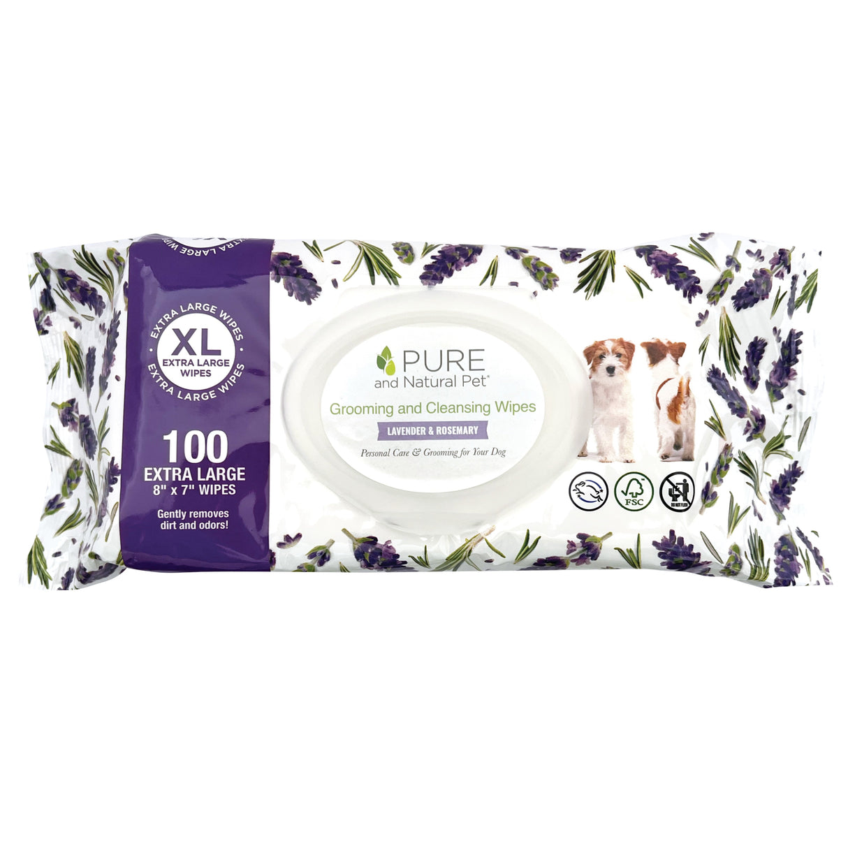 Grooming and Cleansing Wipes (Lavender and Rosemary)