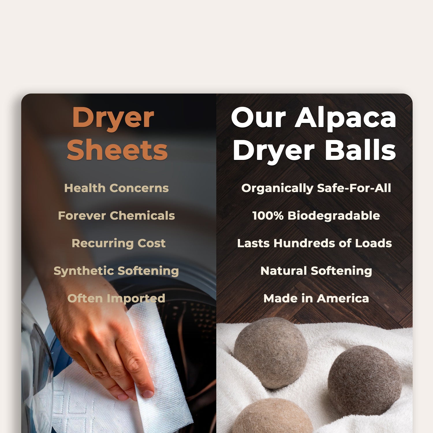 Alpaca Dryer Balls ( 3 pack )