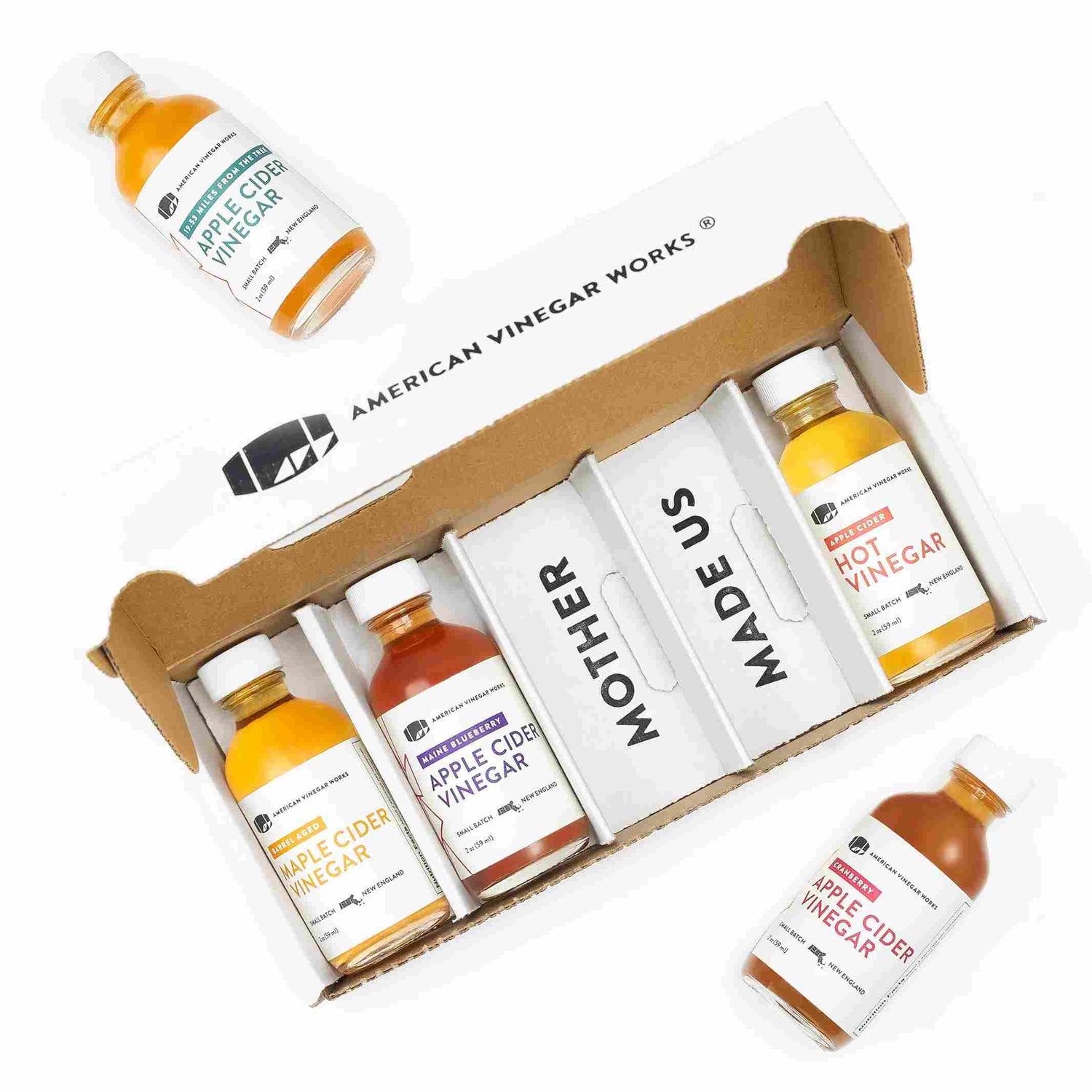 Apple Cider Vinegar Sampler Size Pack (5 Bottles)
