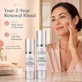 Organic Apple Stem Cell Anti-Aging Duo | Hydrating Serum & Moisturizer for Firm, Radiant Skin