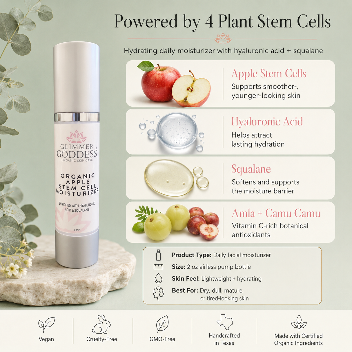 Organic Apple Stem Cell Renewal Moisturizer
